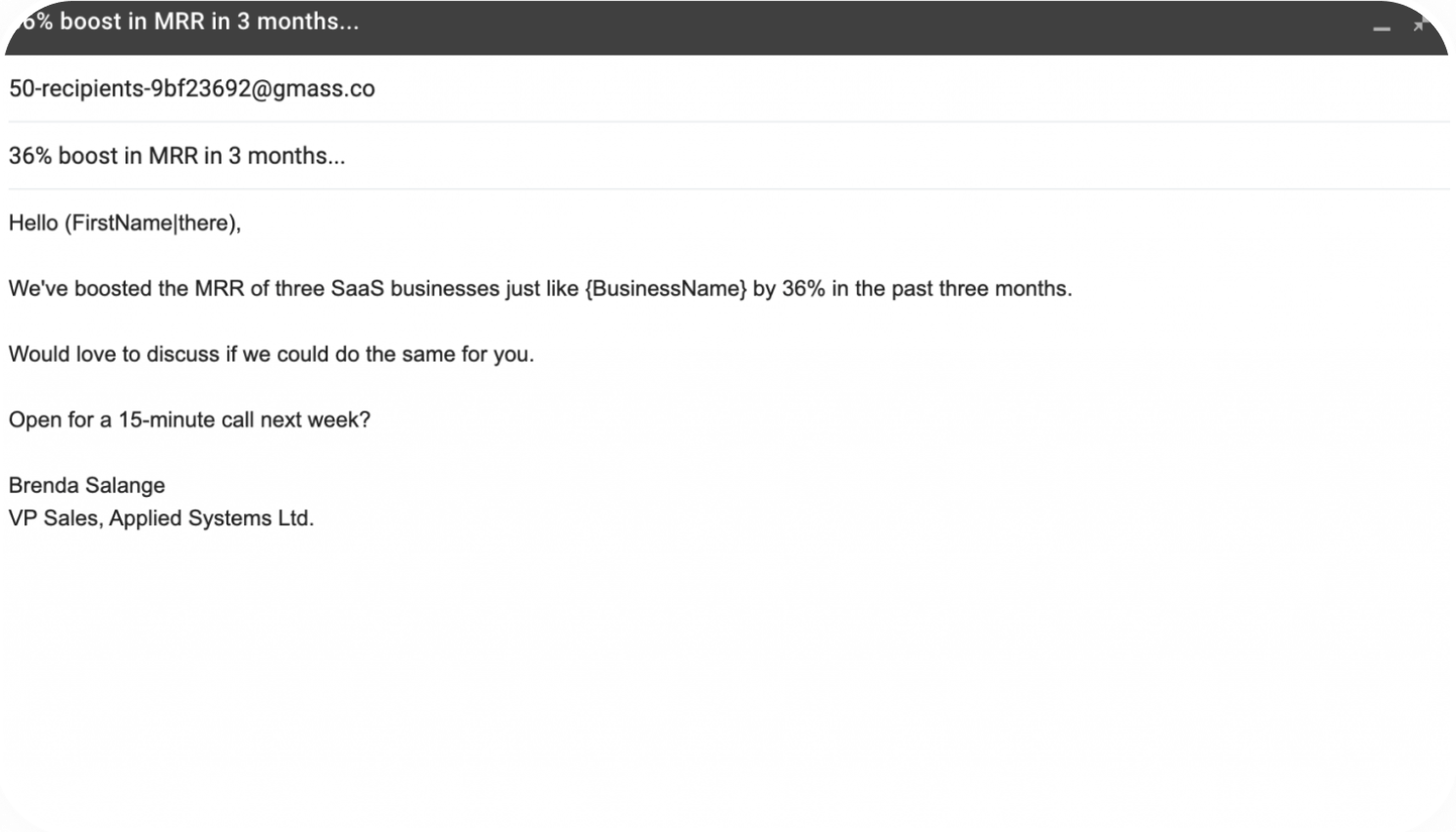 Mail merge